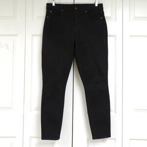 GAP True Skinny High Rise Jeans 32/14R Black Solid